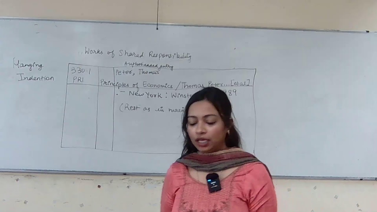 B-110: Library Cataloguing (Practical) By Ms. Saloni Priya