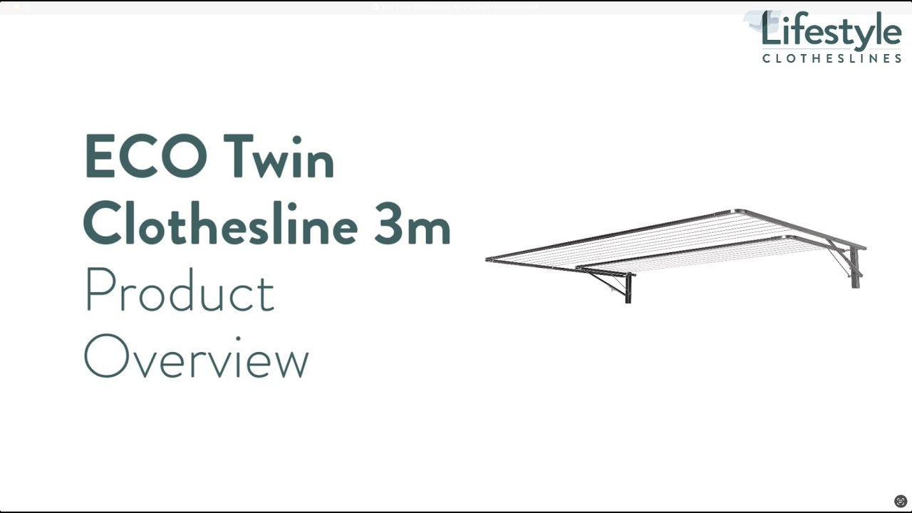 Eco Twin Clothesline 3m Product Overview - Lifestyle Clothesline