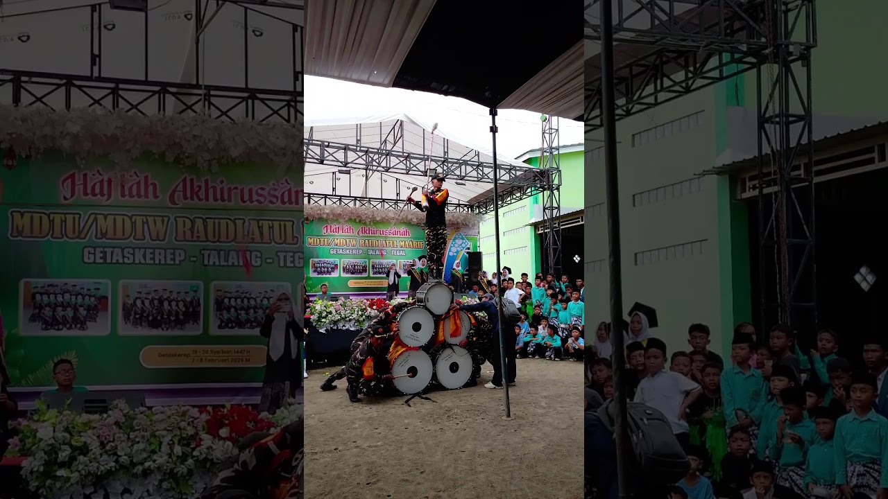 aksi mayoret di atas bass #mayoret #mayoretdrumband #marchingband #majorette #fypシ #shortsviral