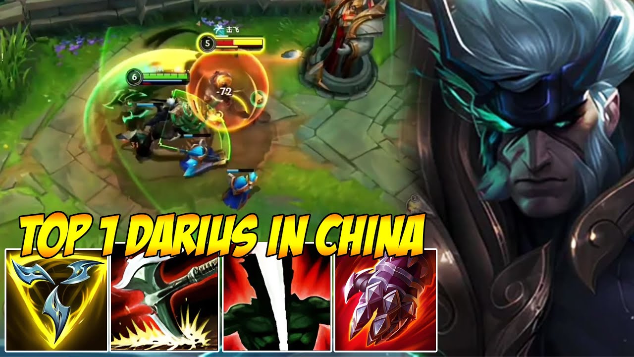 TOP 1 DARIUS IN CHINA WILD RIFT - FASTEST COMBO FOR DARIUS