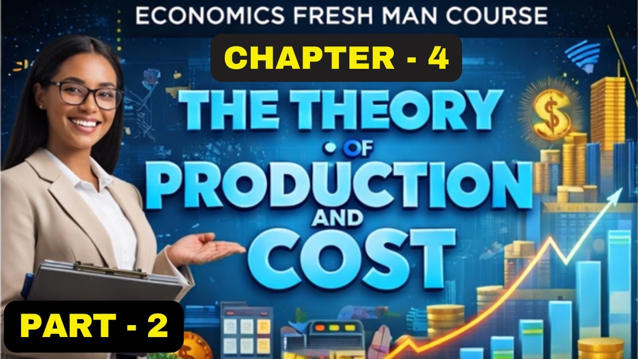 ECONOMICS 101 FRESH MAN COURSE |CHAPTER 4| PART 2|LAW OF VARIABLE PROPORTIONS |STAGES OF PRODUCTION