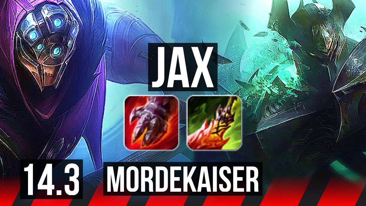 JAX vs MORDEKAISER (TOP) | 16/2/7, Legendary | NA Grandmaster | 14.3