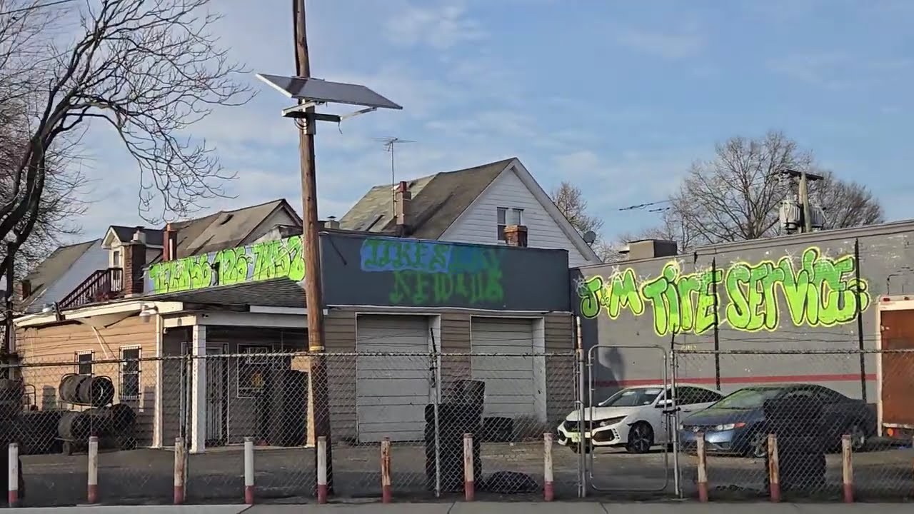 Driving Around Camden New Jersey on a Warm Spring Day