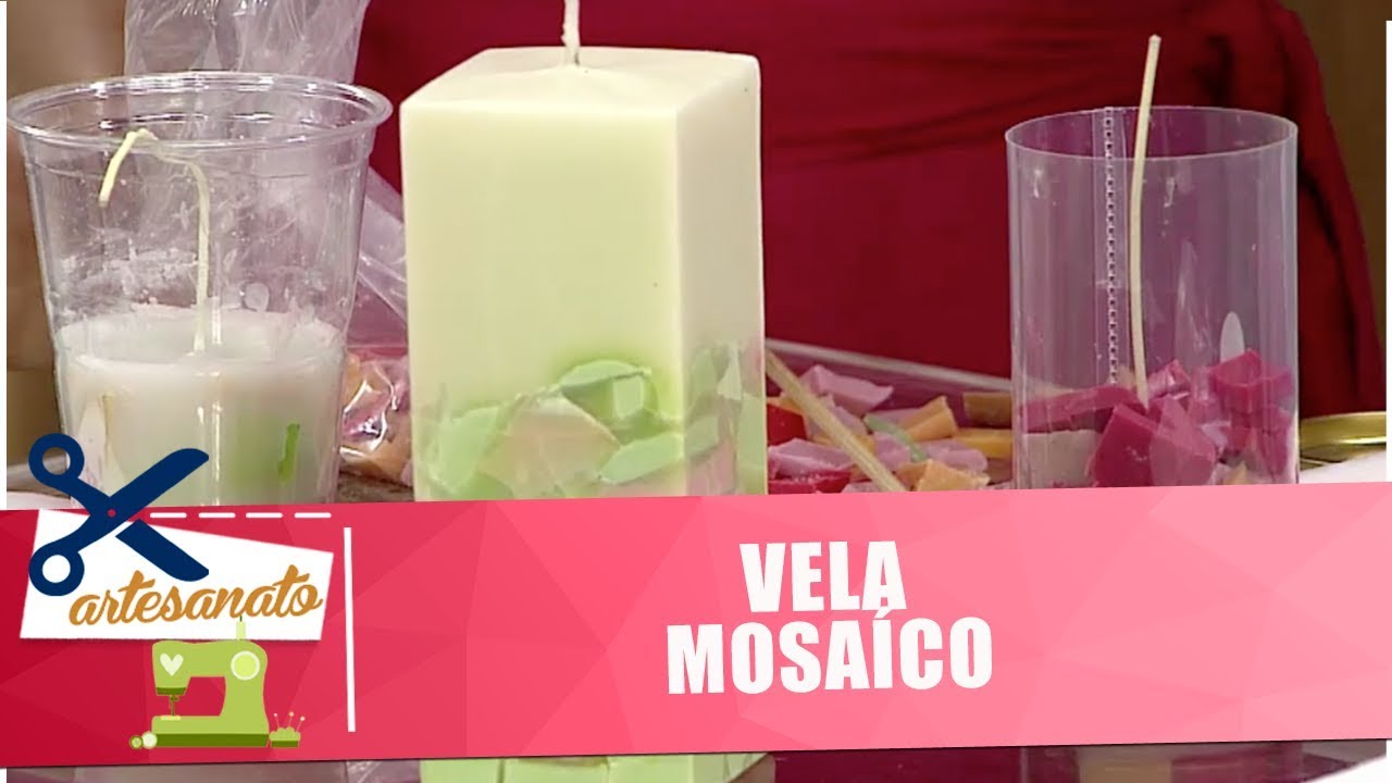 Aprenda a fazer uma vela mosaico com materiais reciclados - Vida Melhor - 14/08/18