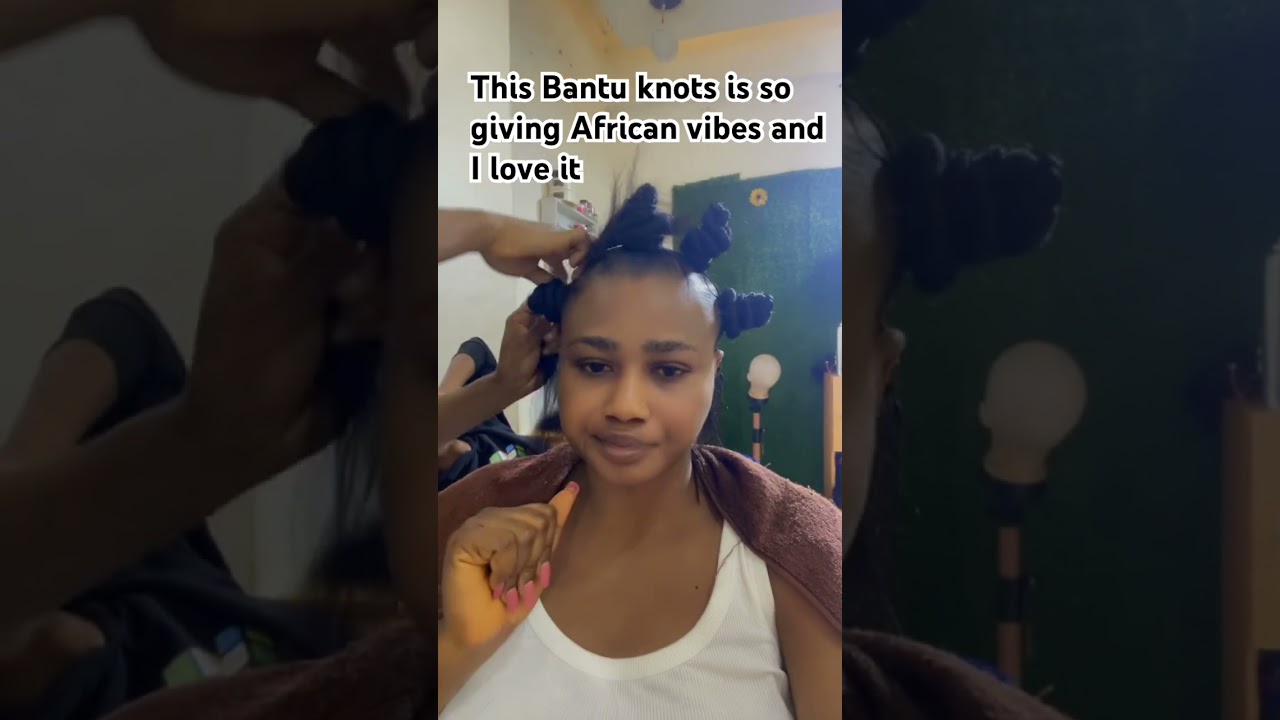 Will you try this beautiful African hairstyle call Bantu knots 