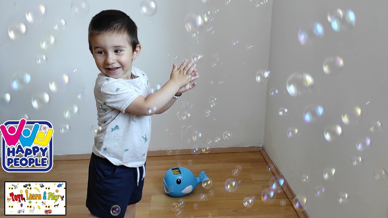 Happy People - Bubble Blower Whale For Kids, Unboxing & Playing