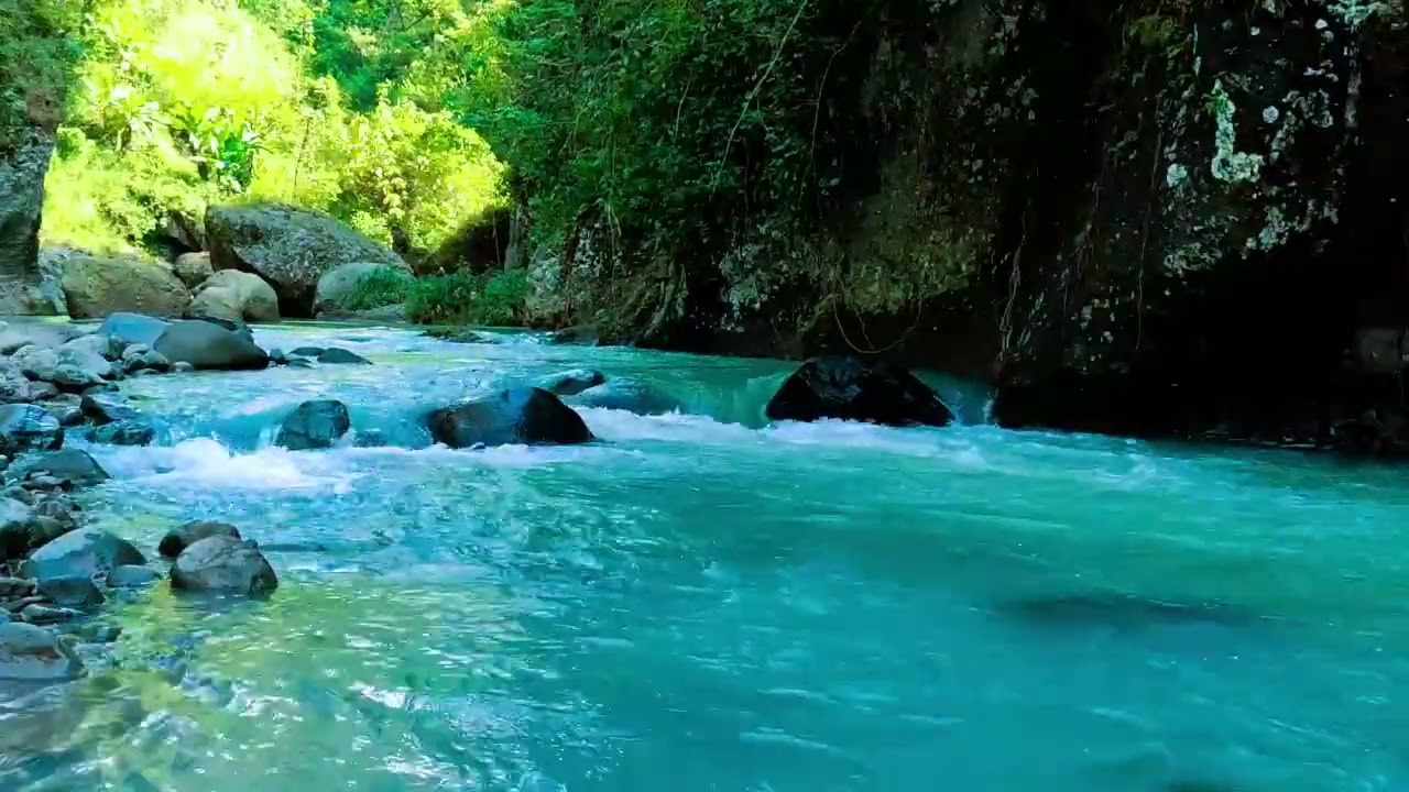 -Calming Sound of Mountain River - Nature Sounds, Flowing Water, White Noise for Sleeping