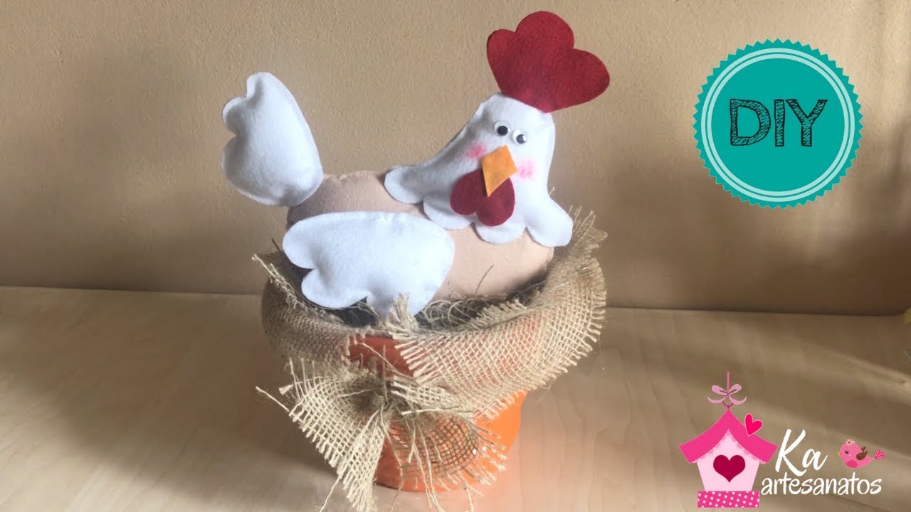 Como Fazer Vaso Enfeite para Cozinha - DIY Artesanato