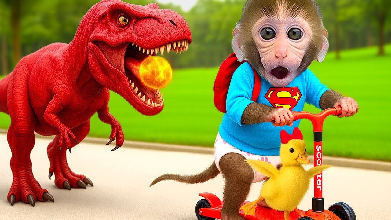 Das Affenbaby BonBon versucht aus dem Verlies zu fliehen und wird von der Polizei gefasst