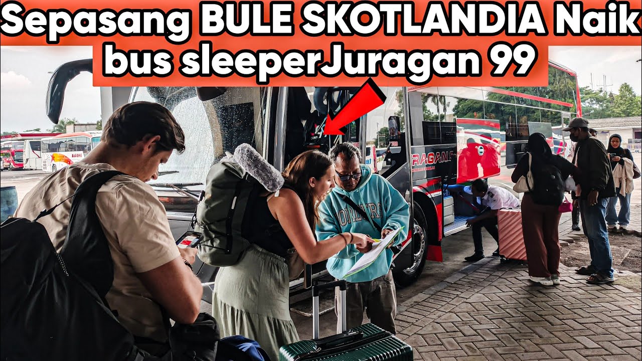 MANTAP PUOLL‼️SEPASANG BULE DARI SKOTLANDIA KE BOGOR NAIK BUS JURAGAN 99 JERRY