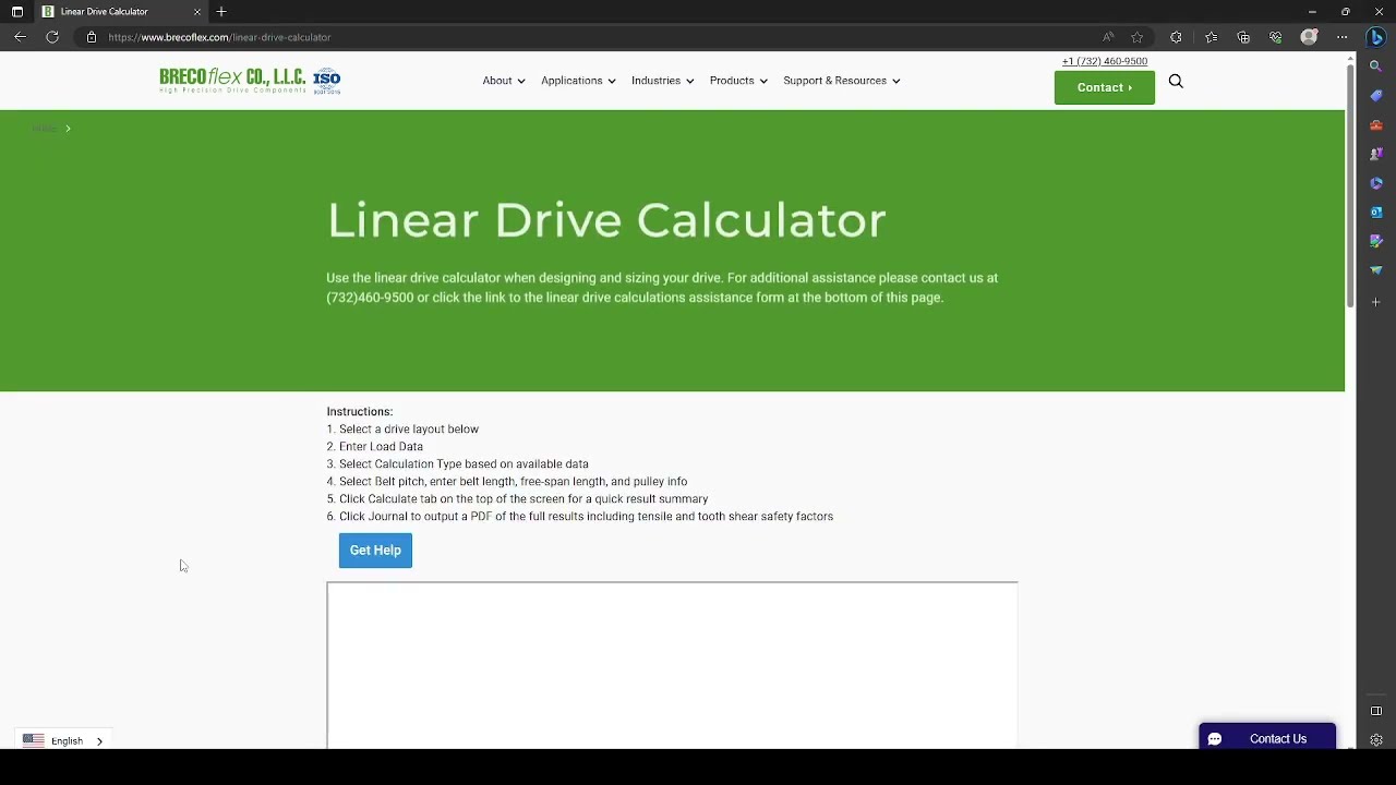 BRECOflex CO., L.L.C. - Calculations Program How To