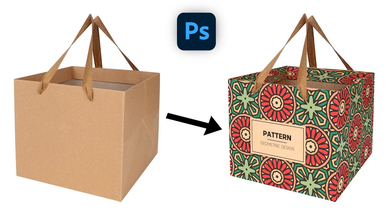 Paper Bag Mockup In Photoshop | Mockup Photoshop Tutorial | Vanishing Point Photoshop.
