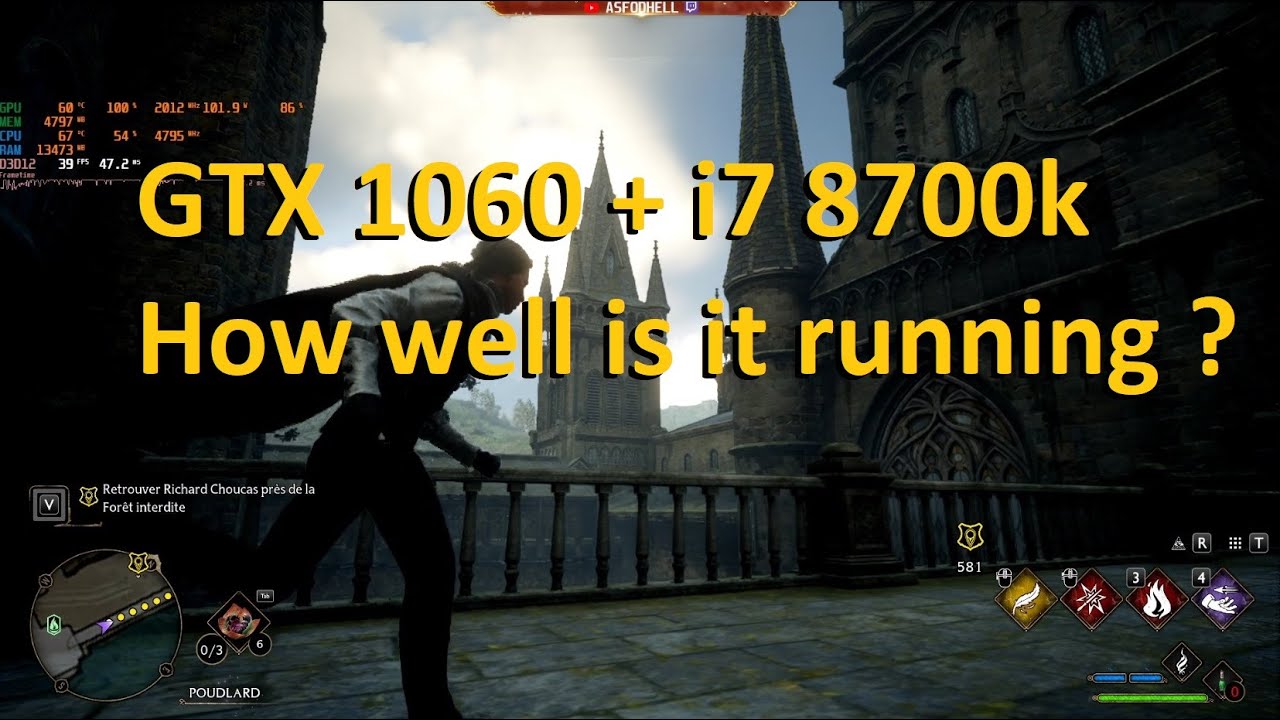 Hogwarts Legacy - GTX 1060 + i7 8700k