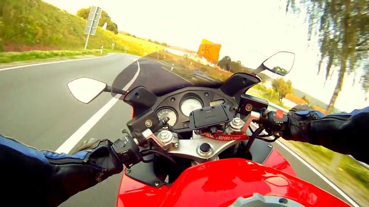 Honda VFR 800 FI onboard ride - geritten vom tapferen Schneiderlein