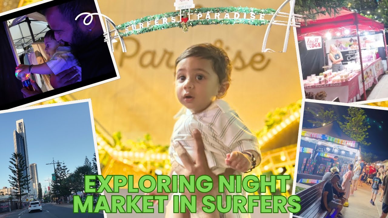 Shopping and Exploring Night Market in Surfer Paradise 🛍️