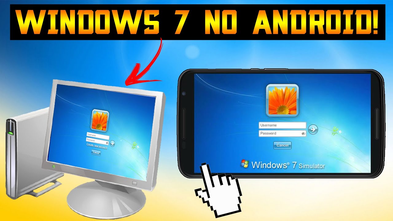 Incrível! Emulando O Windows 7 100% No Android- Win7 Simu