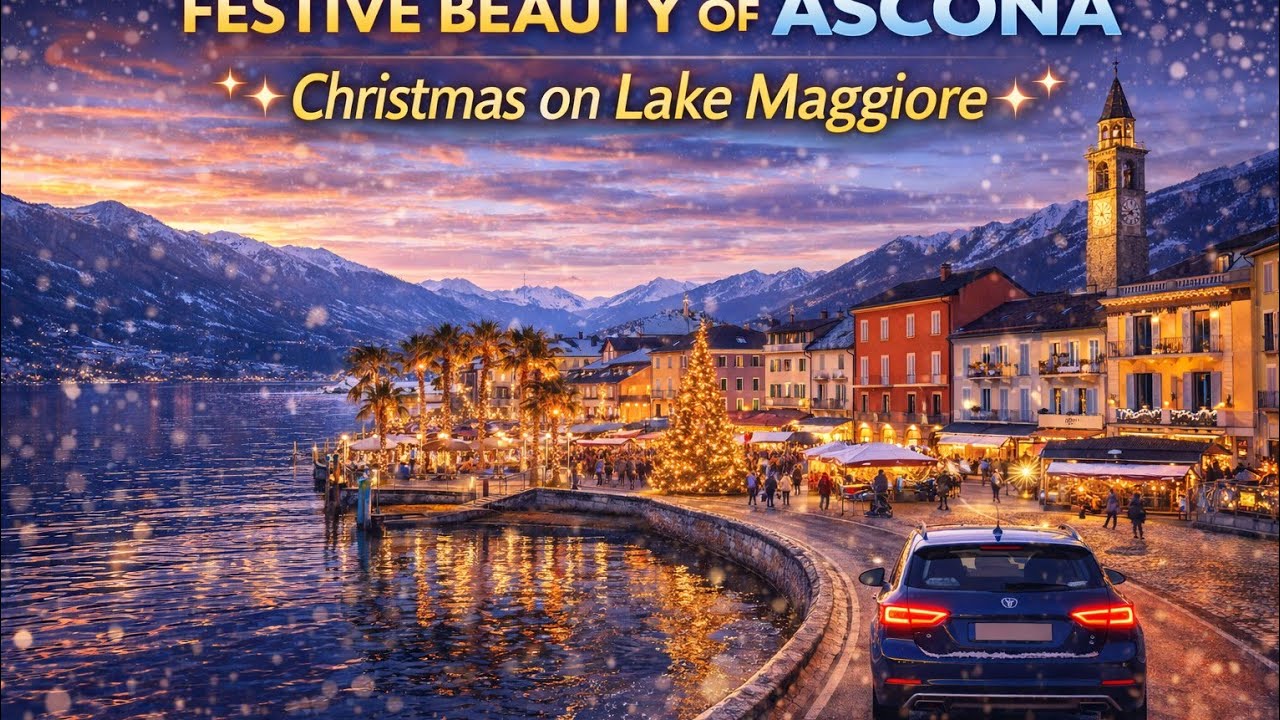 🇨🇭 🎄Christmas Day Walk 🎄Lakeside Promenade & Old Town Ascona