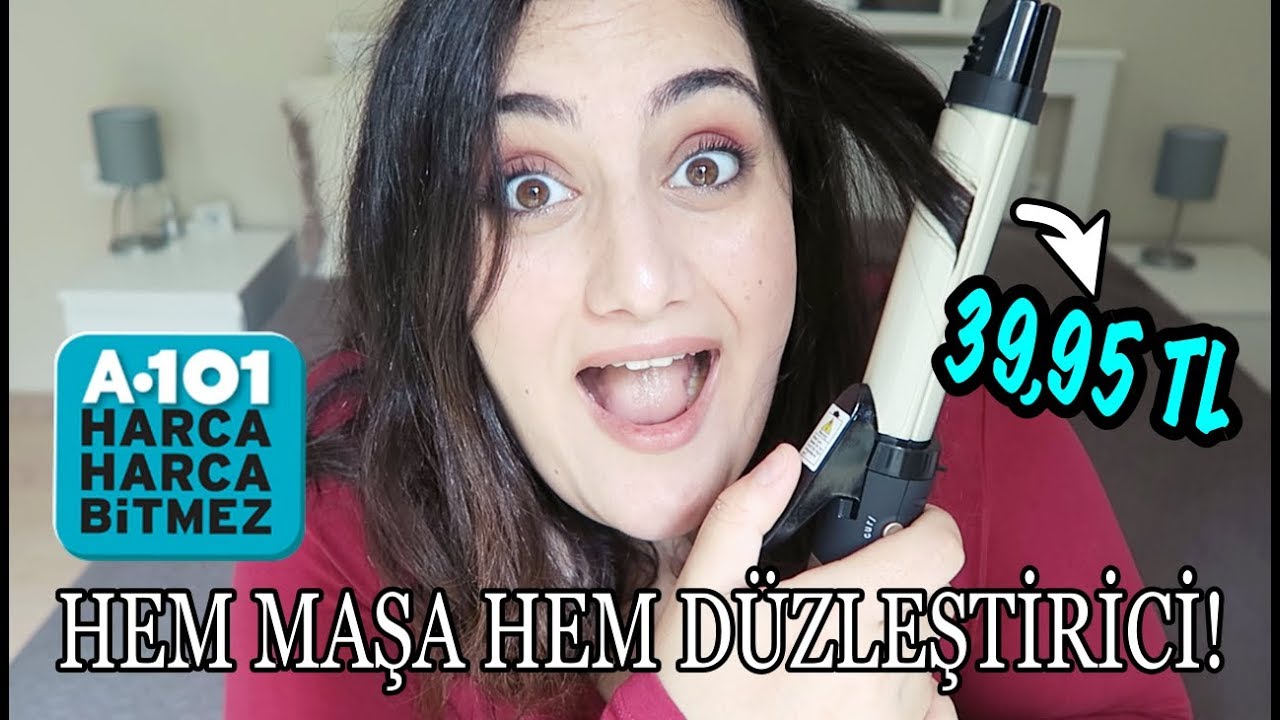 A101'DEN ÇOK UCUZA SAÇ MAŞASI VE DÜZLEŞTİRİCİ ALDIM! 💇🏻‍♀️ (Detaylı İnceleme)😮