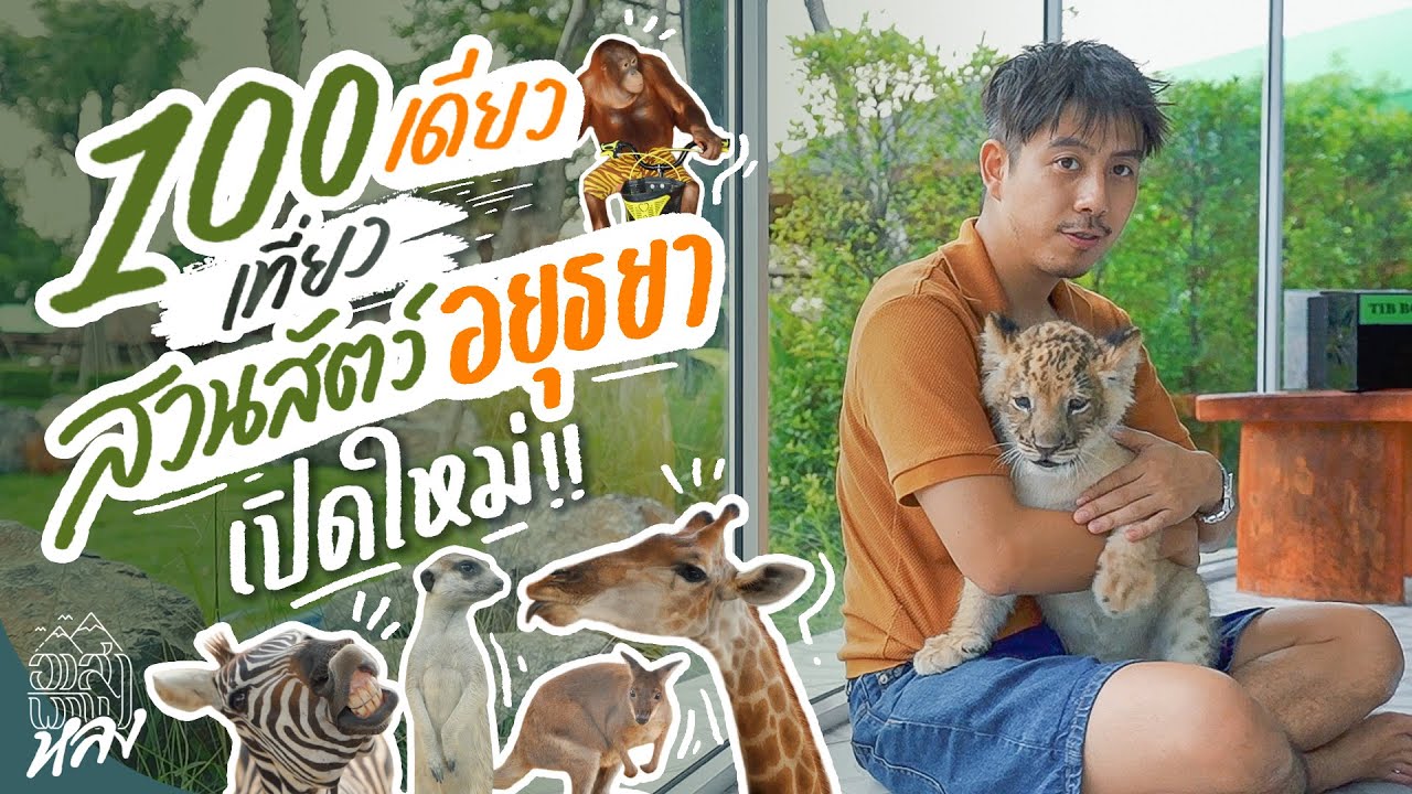 สวนสัตว์เปิดใหม่ อยุธยา ค่าเข้าแค่ 100 เดียว ! | อาสาพาไปหลง