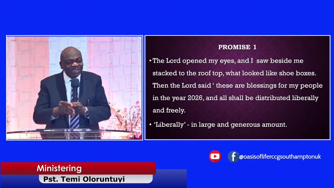 Unfolding the Promises for 2026 by Pastor Temi Oloruntuyi 25012026