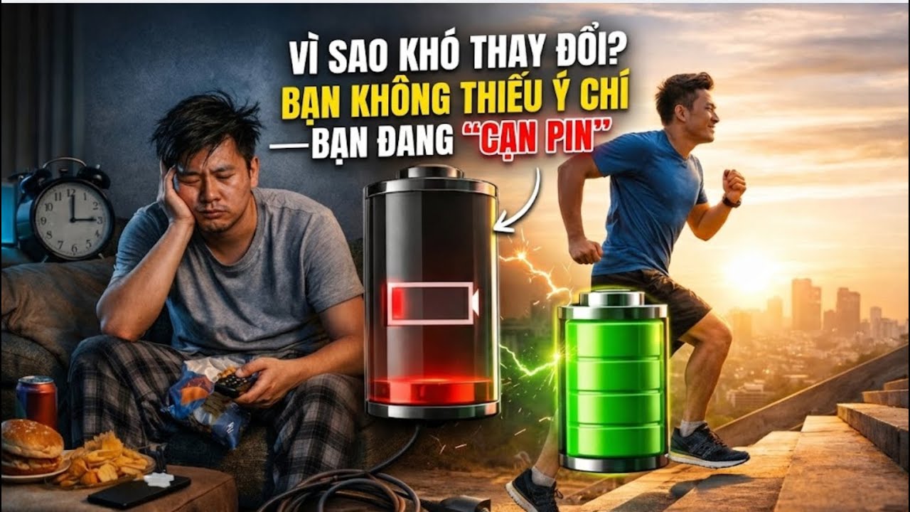 Vì Sao Ta Khó Thay Đổi? Bạn Không Thiếu Ý Chí — Bạn Đang “Cạn Pin”
