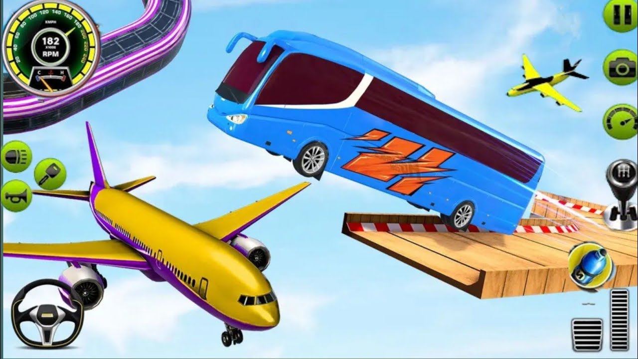 June 18, 2025_mega ramp bus stunt simulator _coach bus extreme stunts racing _android gameplay