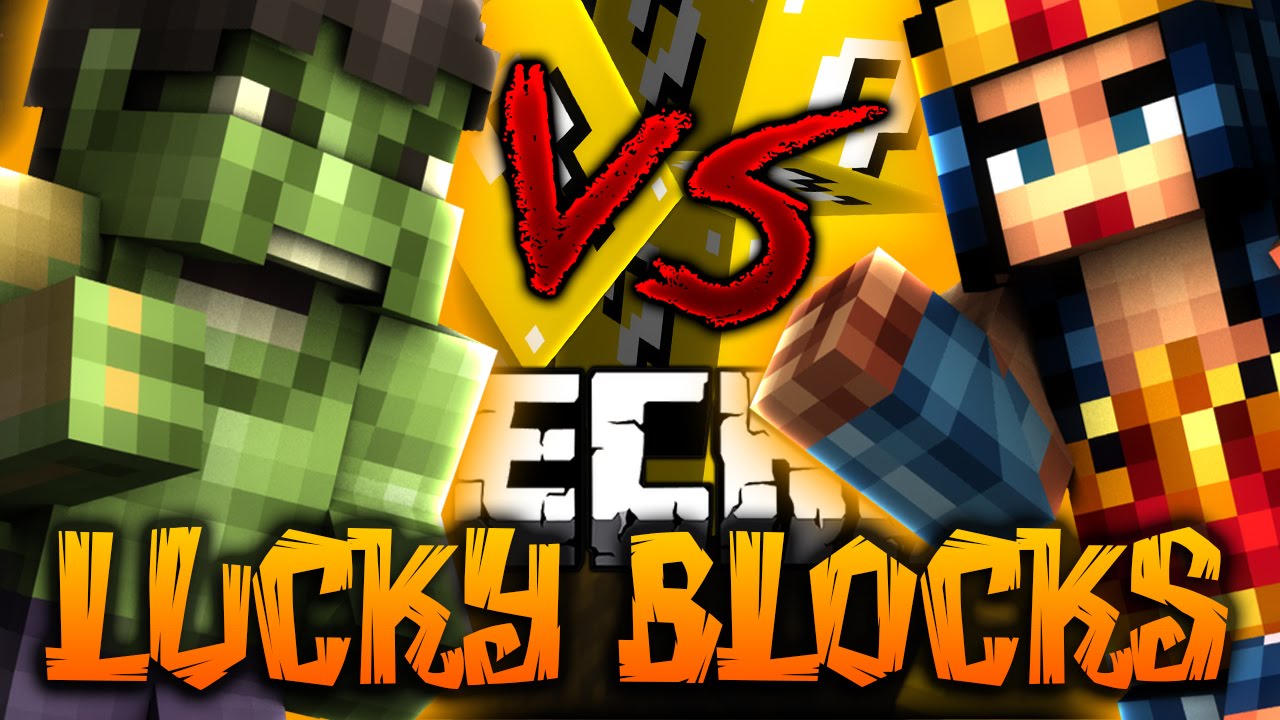 Minecraft: HULK VS WONDER WOMAN | Custom Lucky Blocks