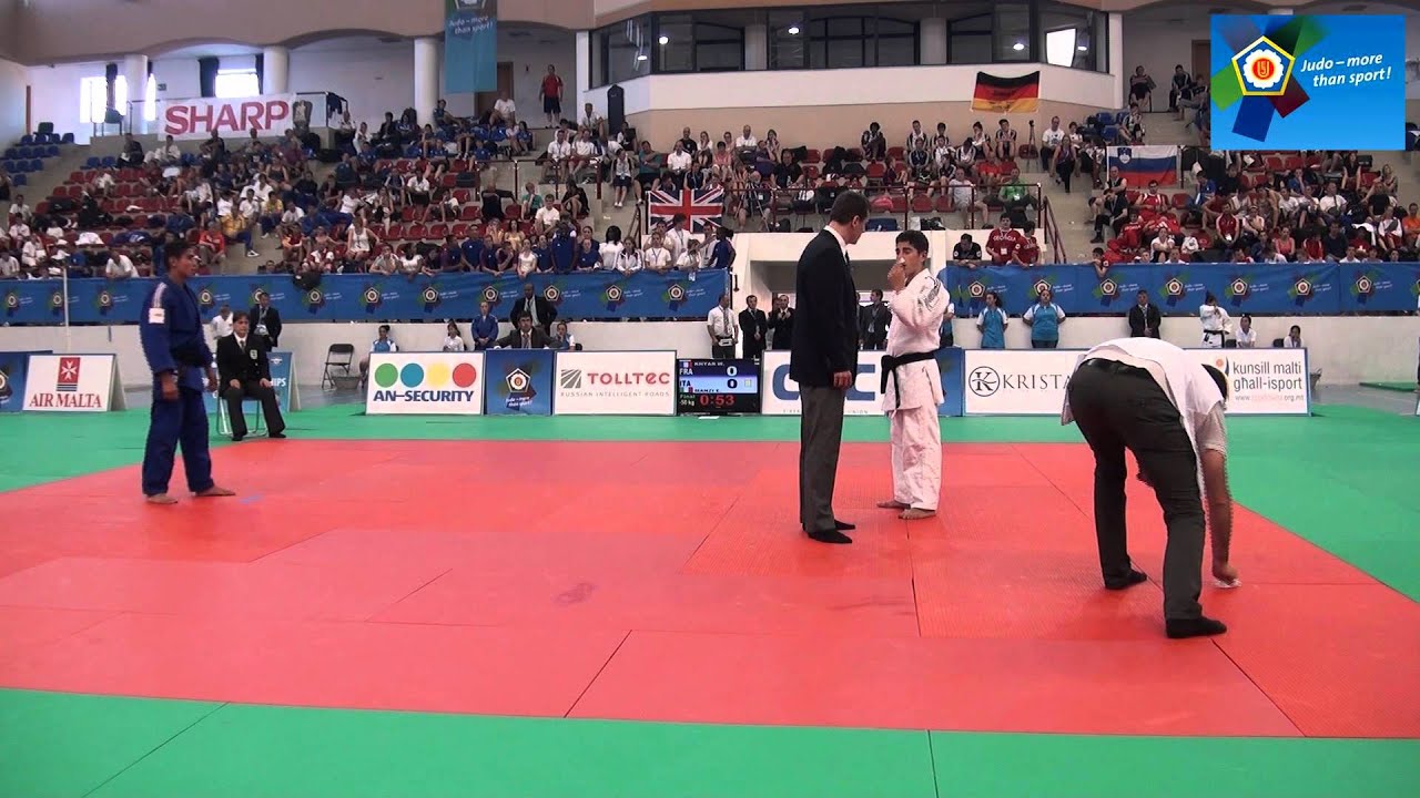 [-50kg] FINAL - KHYAR, Walide (FRA) - MANZI, Elios (ITA) - ECh U17 Cottonera 2011 (MALTA)