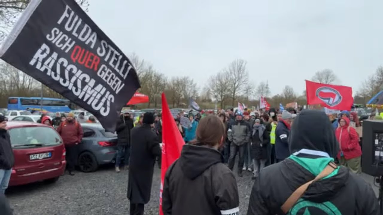 Gr&uuml;ndung AfD Jugend Hessen & Antifa Gegendemos Fulda 28.3.26