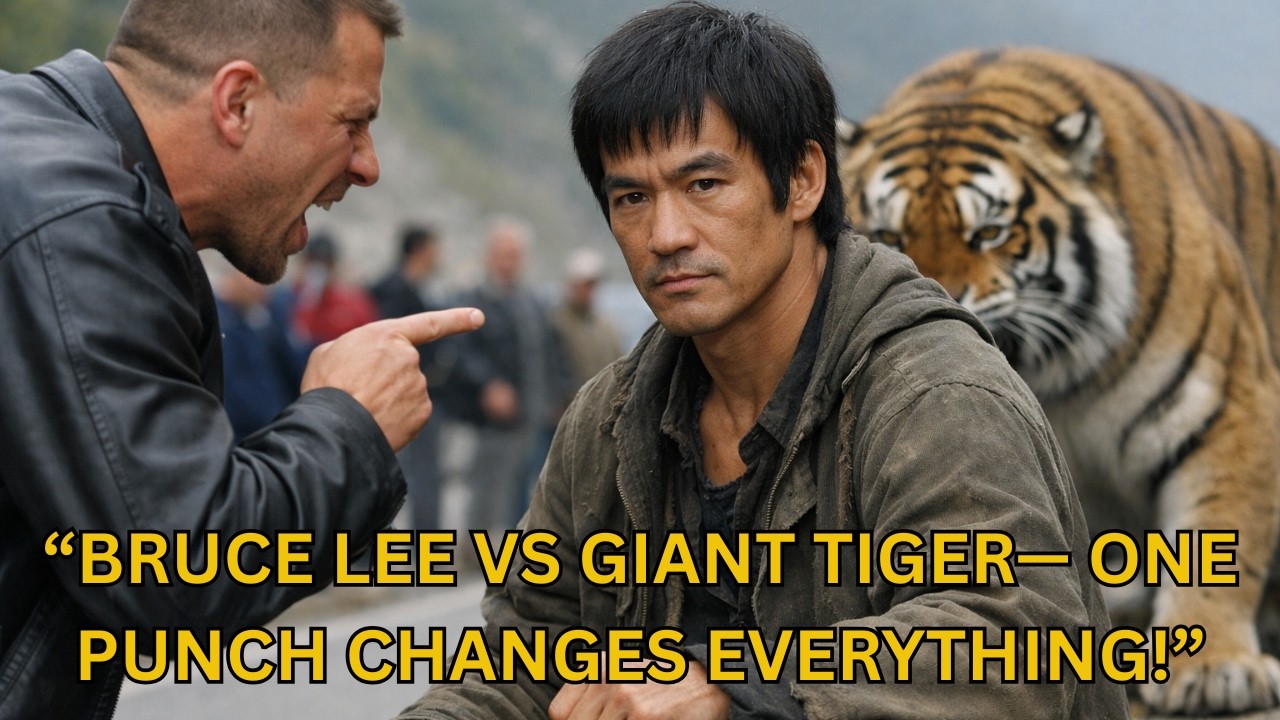 “Drunk Beggar Revealed as Bruce Lee — One Punch vs 500kg Tiger!”....