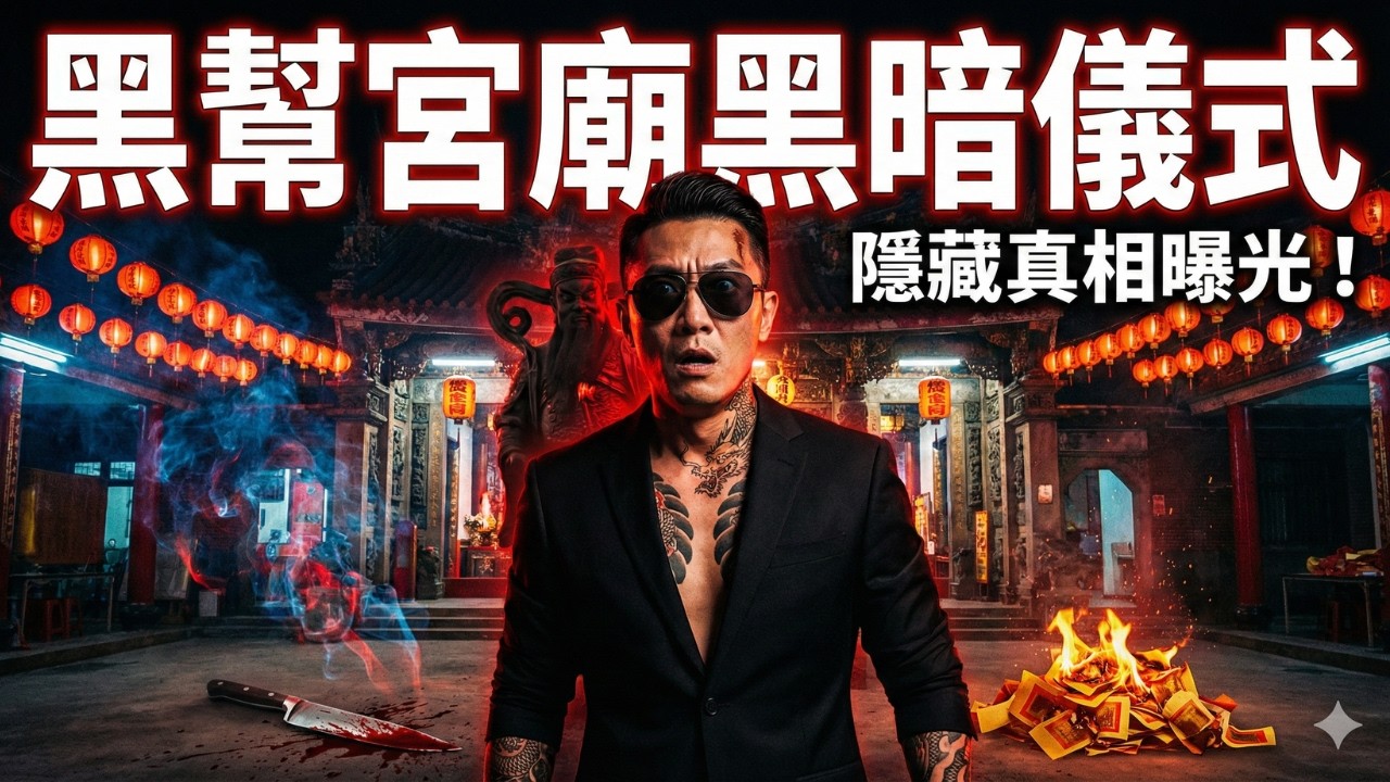 台灣黑道宮廟祕密曝光！隱藏在信仰儀式背後的黑暗真相與大哥儀式大揭密