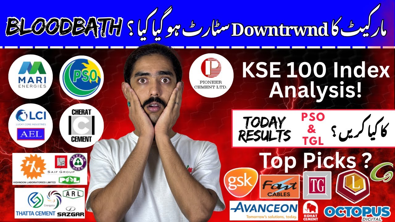 PSX | Mari Energy | PSO Today Results | KSE 100 Index Bloodbath | TGL | PSO | PIOC | CNERGY | MEBL