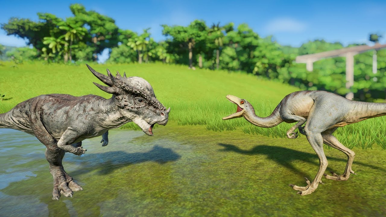 Troodon Vs Deinonychus, Dilophosaurus, Stygimoloch & Velociraptor - Jurassic World Evolution
