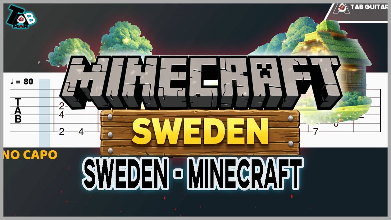 Minecraft Sweden | Easy Guitar Tabs Tutorial