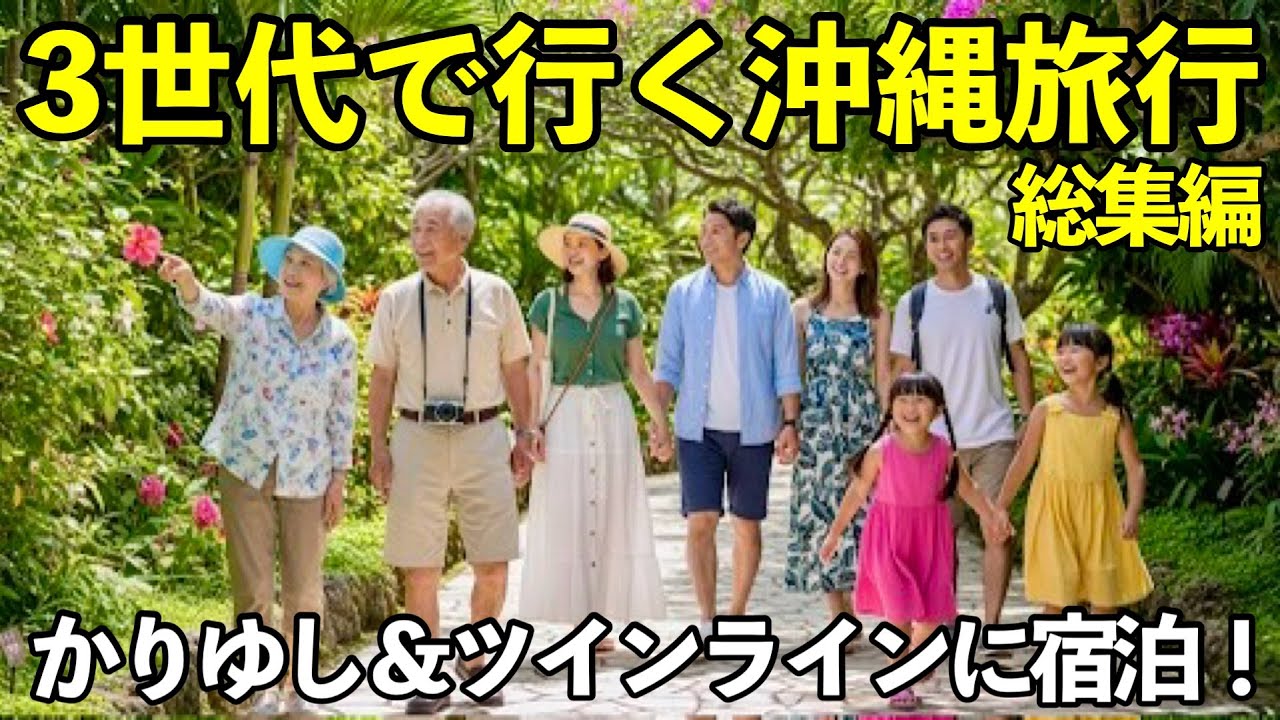 【沖縄旅行】3世代で行く沖縄二泊三日滞在記  【沖縄かりゆしビーチリゾート・オーシャンスパ＆TWIN-LINE HOTEL YANBARU OKINAWA JAPANに宿泊！】
