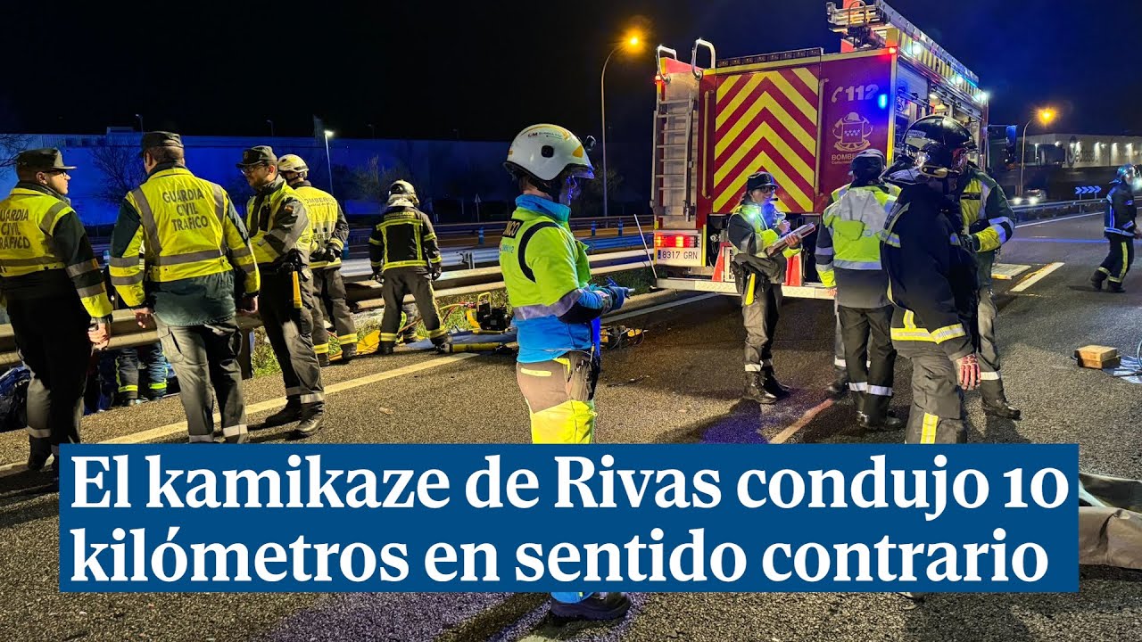 El kamikaze de Rivas condujo 10 kilómetros en sentido contrario antes de causar las dos muertes