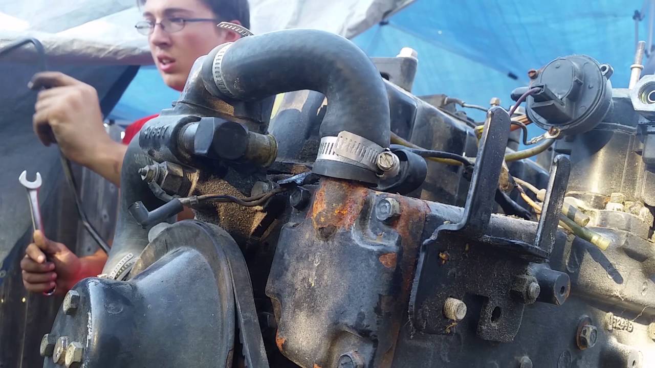 Beginning of teardown Mercruiser 3.0