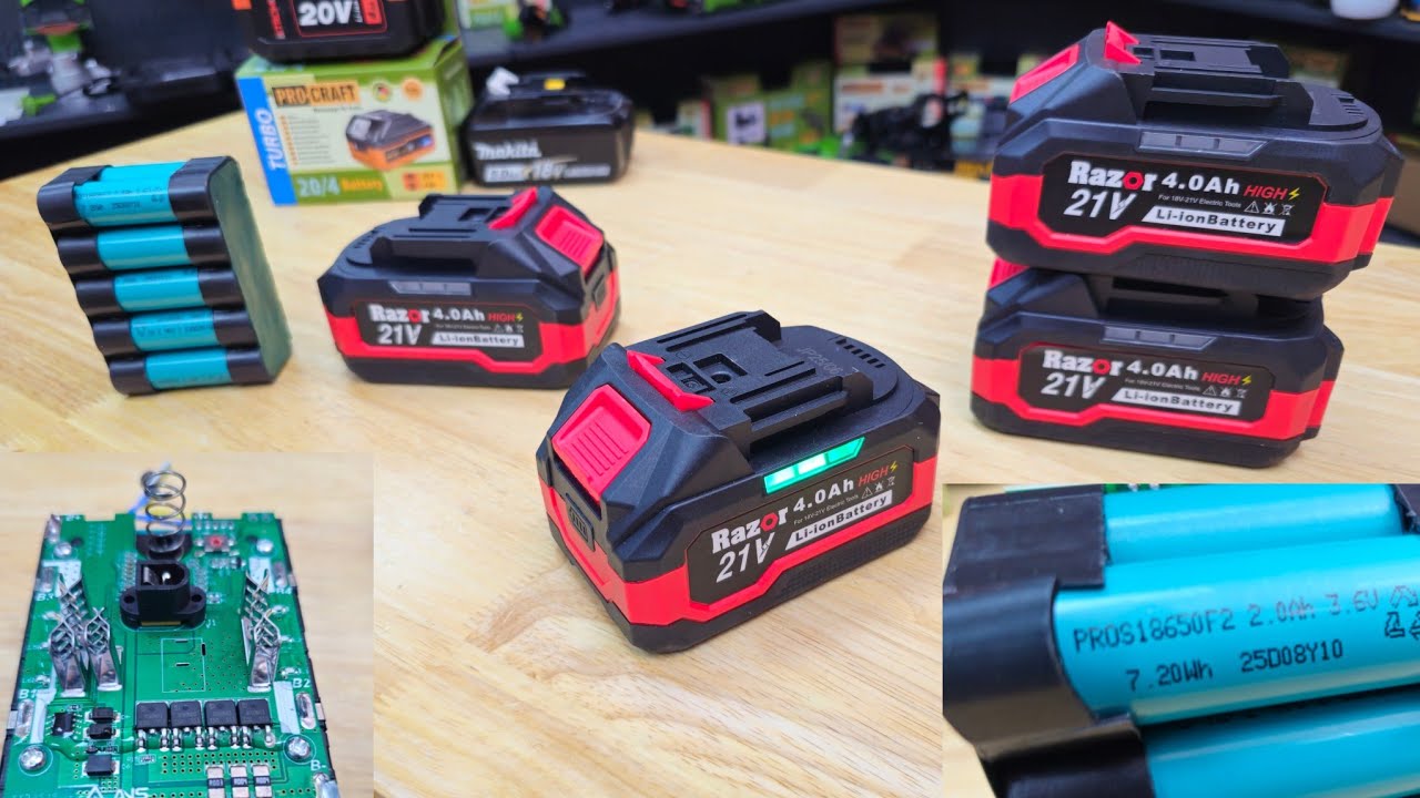 Акумулятори 4.0Ah Razor Max , HIGH  для інструментів макіта procraft stromo grand revolt 18-21V
