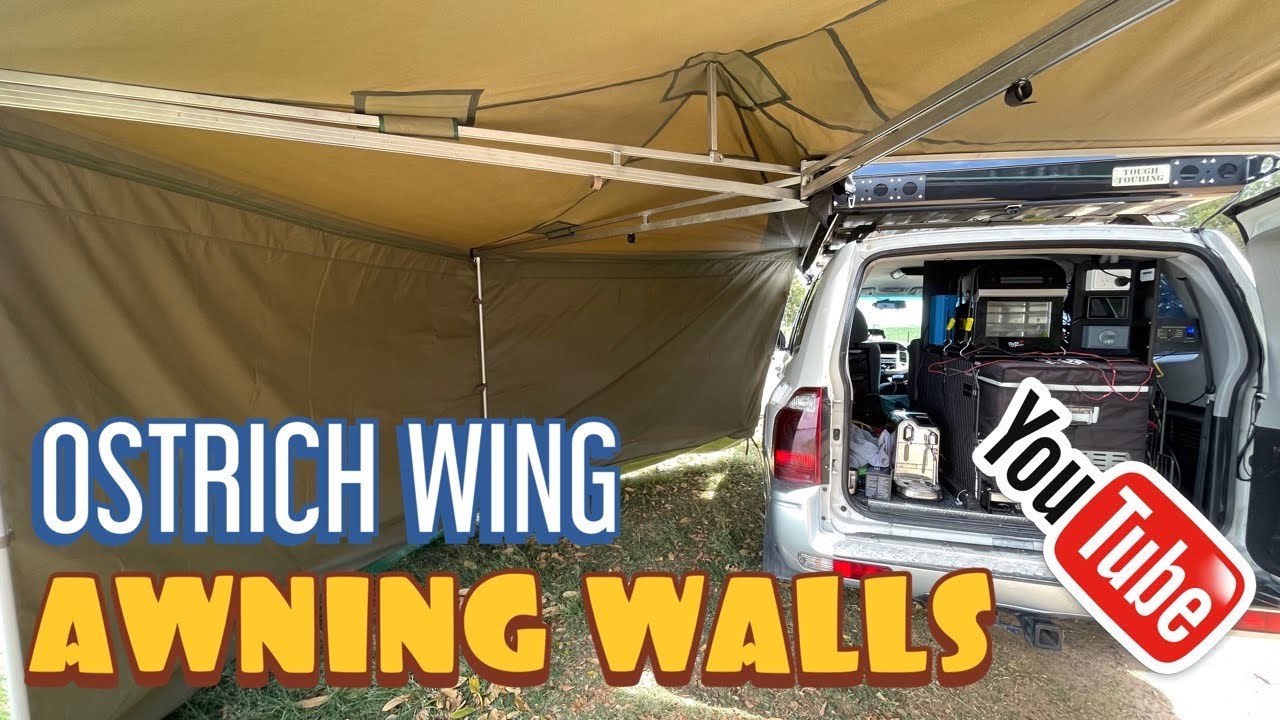 Ostrich Wing 270 free standing Awning Walls.