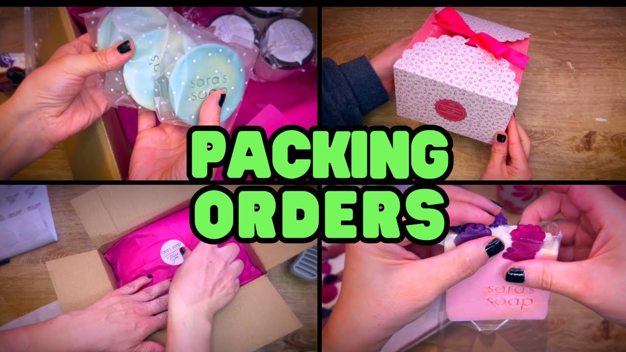 ASMR Packing Orders No Talking - Small Soap Business Packing Vlog