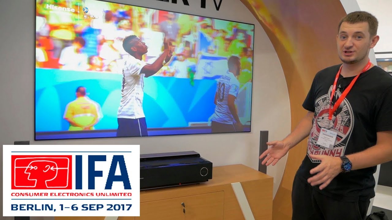 СТЕНД HISENSE! Проекторы, ТВ и Холодильники❄ ✔ IFA 2017
