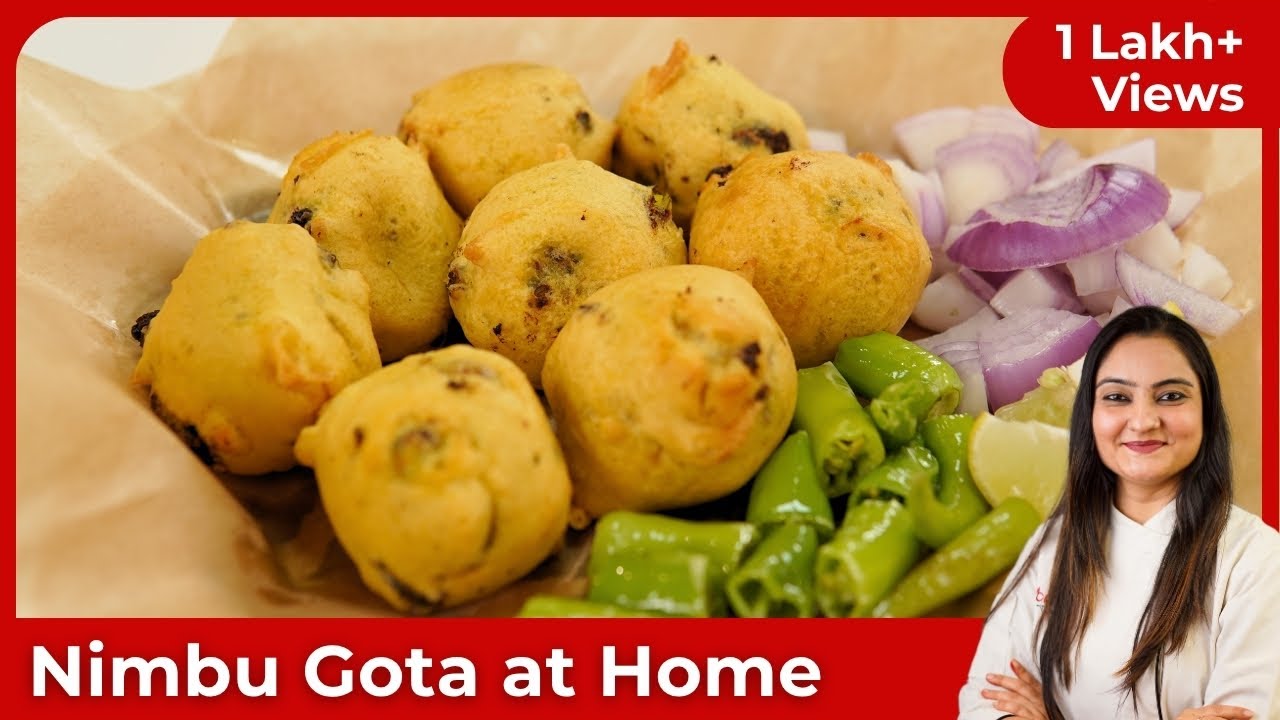 New Style Batata Vada, Limbu Vada Recipe, Limbu Gota Recipe in Hindi, Street Food recipe at Home