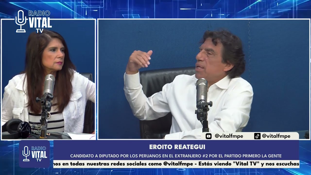 Eroito Reategui - Cand. a Dip. por los Peruanos en el extranjero #2 por el Partido Primero la Gente