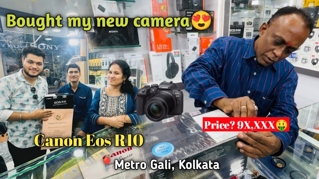 Finally Mirrorless Camera কিনলাম 😍📸 | Bought Canon Eos R10 from Esplanade Metro Gali | Arnam Vlogs