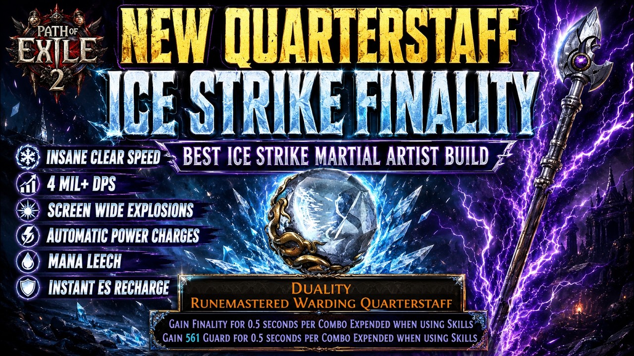Finality Ice Strike Martial Artist - The best Monk build | 0.5 Runes of Aldur
