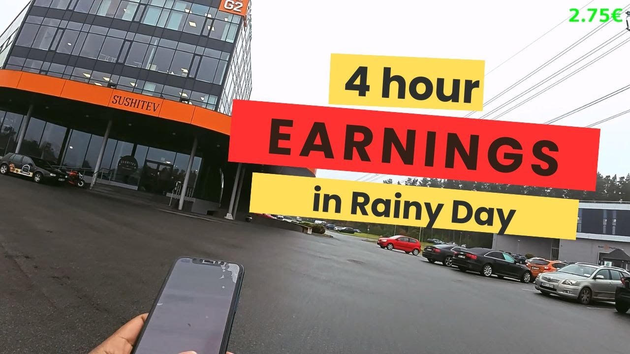 POV : Morning To Lunch  4 hour of Riga Solo Food Delivery As a Courier | RIGAEATS