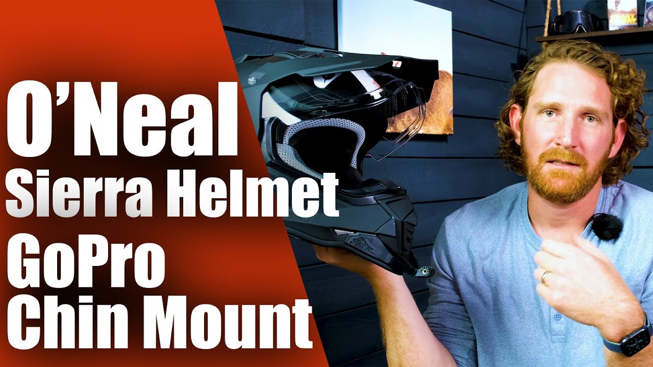 O'Neal Sierra ADV Helmet Chin Mount For GoPro Hero, DJI Osmo, Insta360 Action Cameras | Custom Mount
