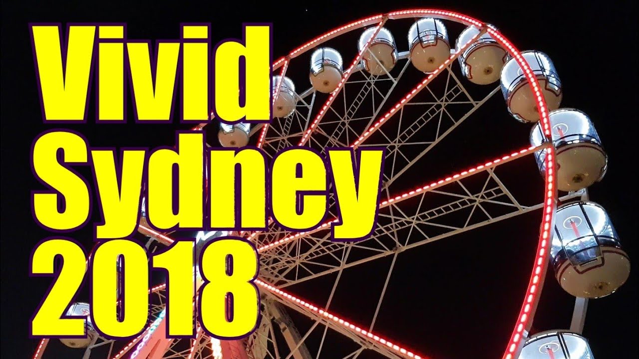 Vivid Sydney 2018 Light Show Darling Harbour