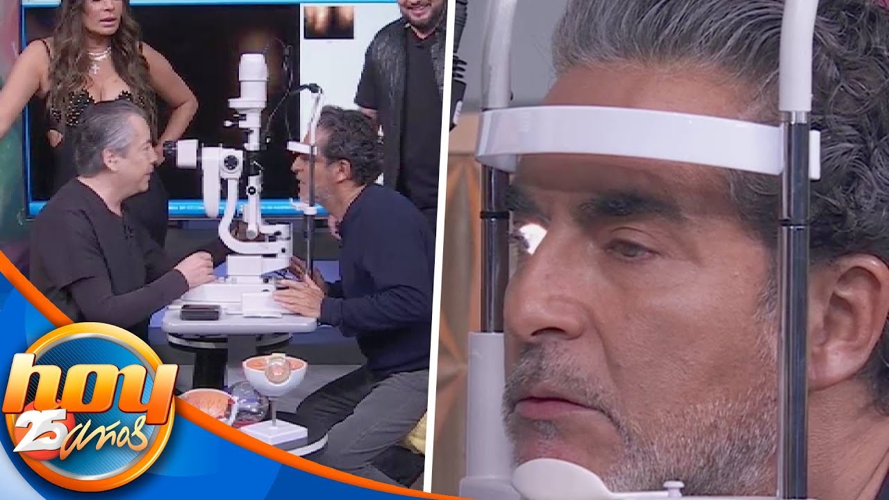 Raúl Araiza descubrió por qué tiene una mancha en el ojo en un examen oftalmológico | Programa Hoy