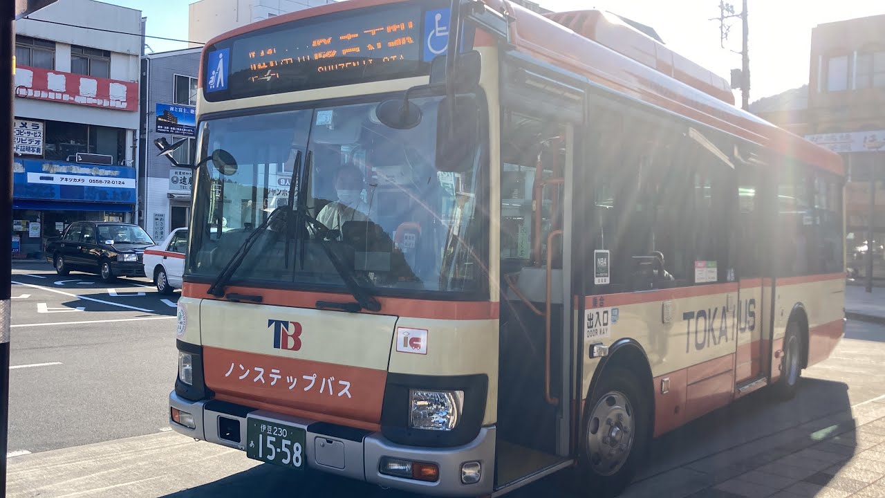 東海バス(伊豆)車窓 伊東駅→修善寺駅/ 141系統(冷川峠経由)伊東駅1330発